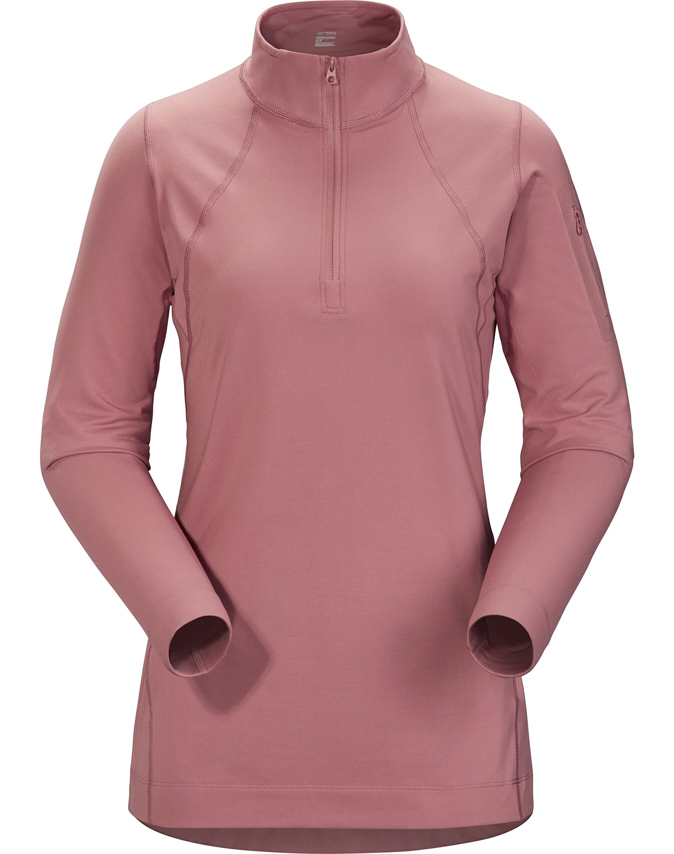 rho ar zip neck women's